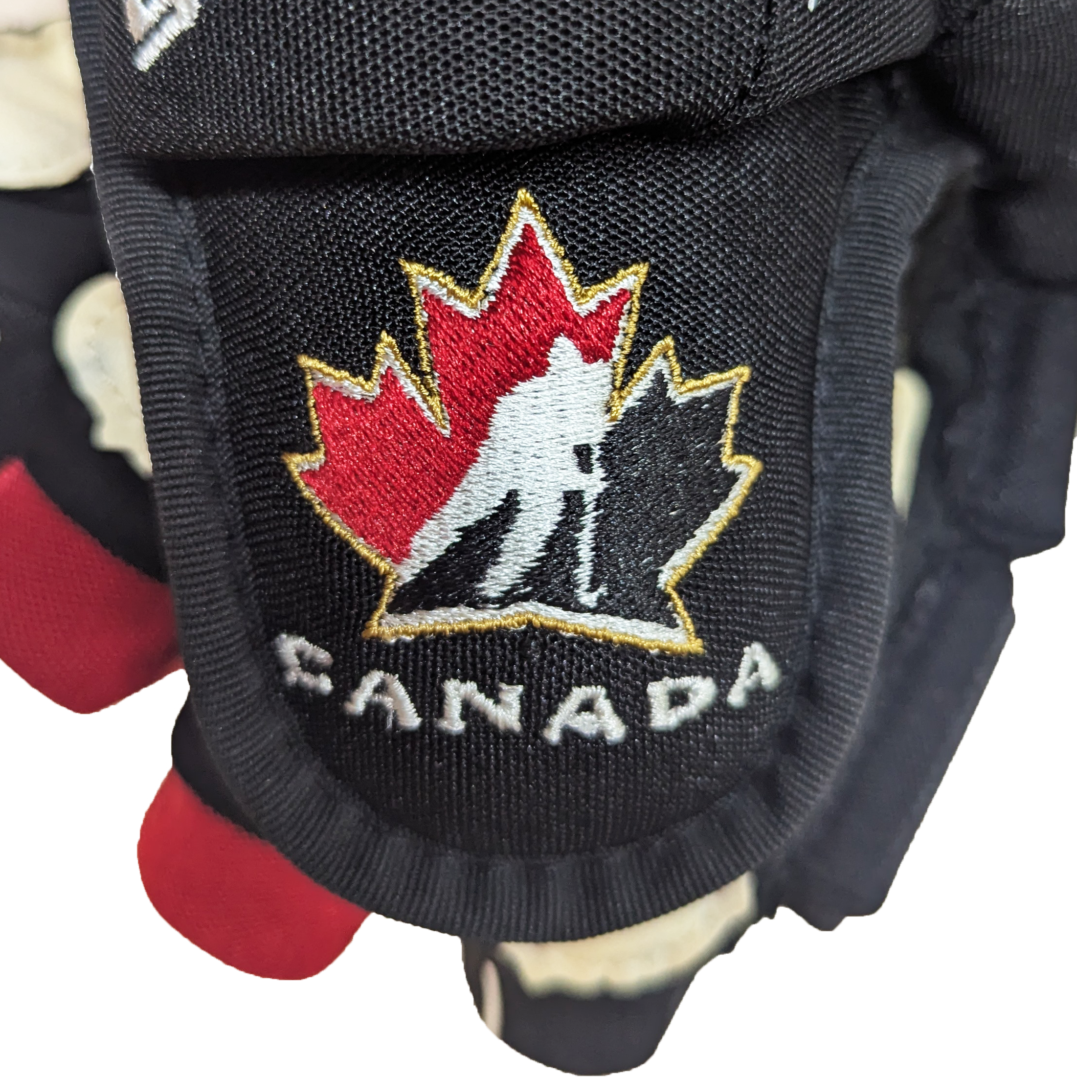 Bauer Vapor Hyperlite - Team Canada Pro Stock Hockey Gloves (Black/Red/White)