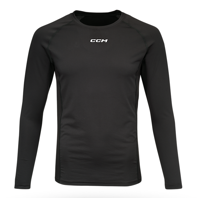 CCM - Performance Compression Long Sleeve Shirt  (Black)