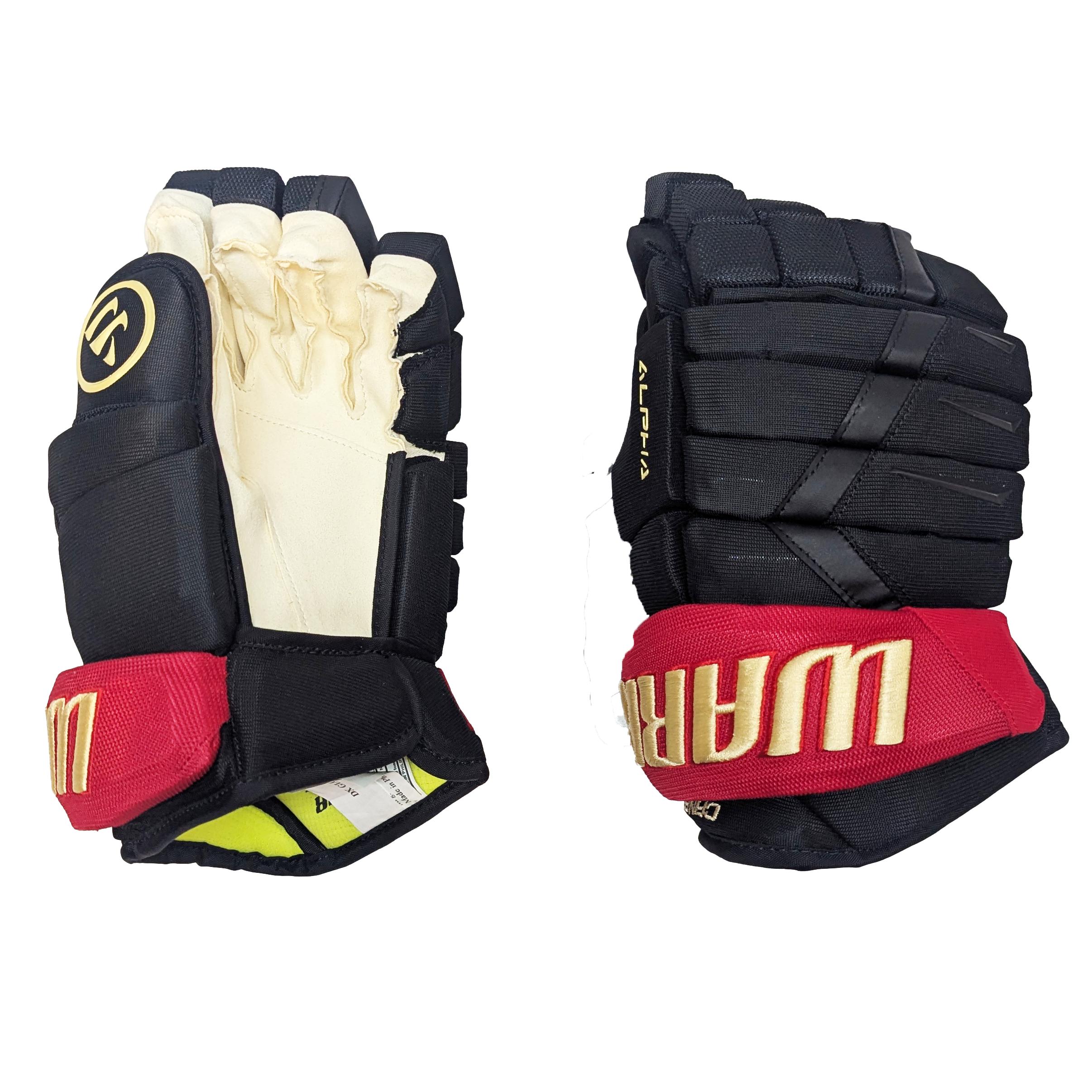 Warrior Alpha DX Pro - Pro Stock Hockey Glove - Team Canada 4-Nations (Black/Red/Gold)