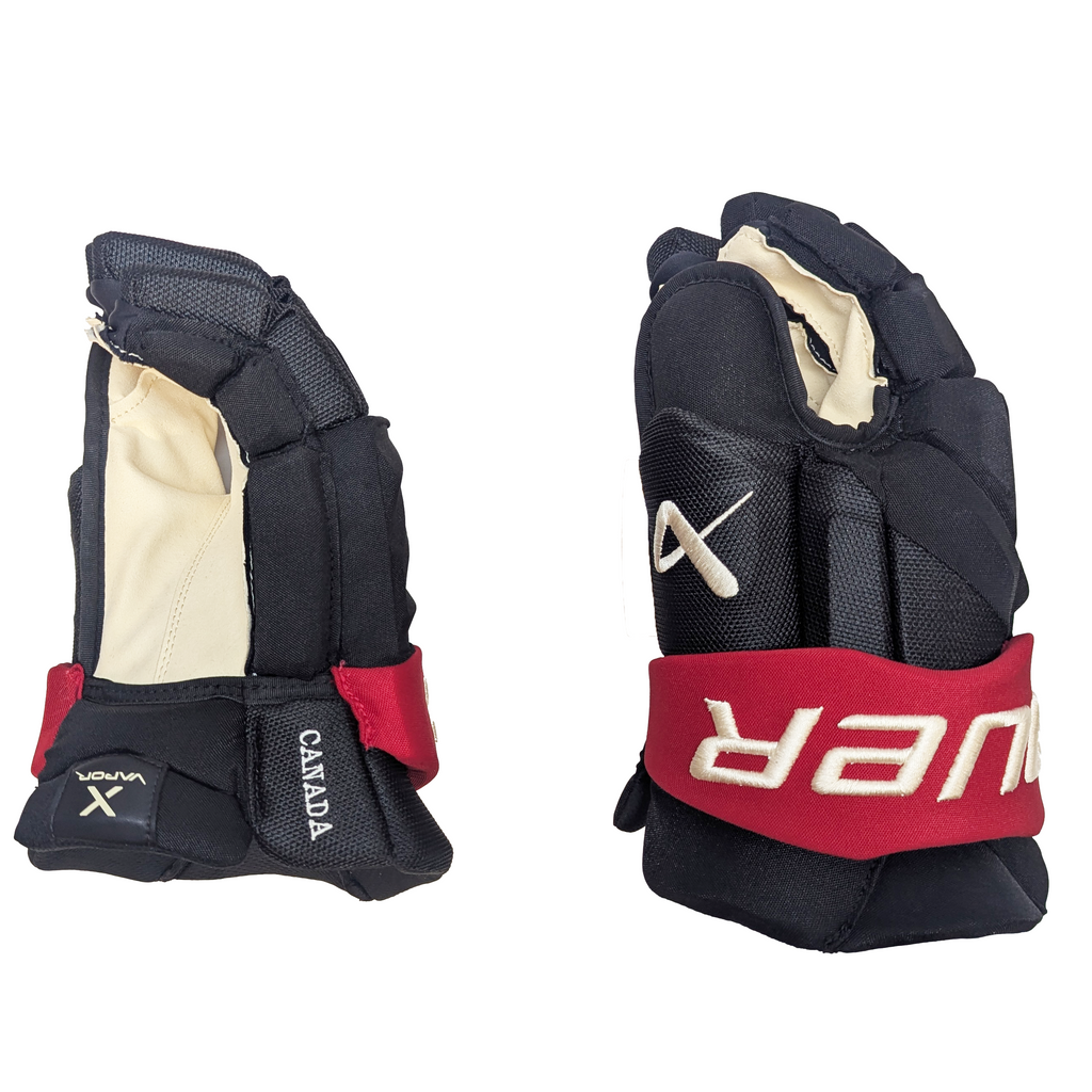 Bauer Vapor Hyperlite - Pro Stock Hockey Glove - Team Canada 4-Nations (Black/Red/Gold)