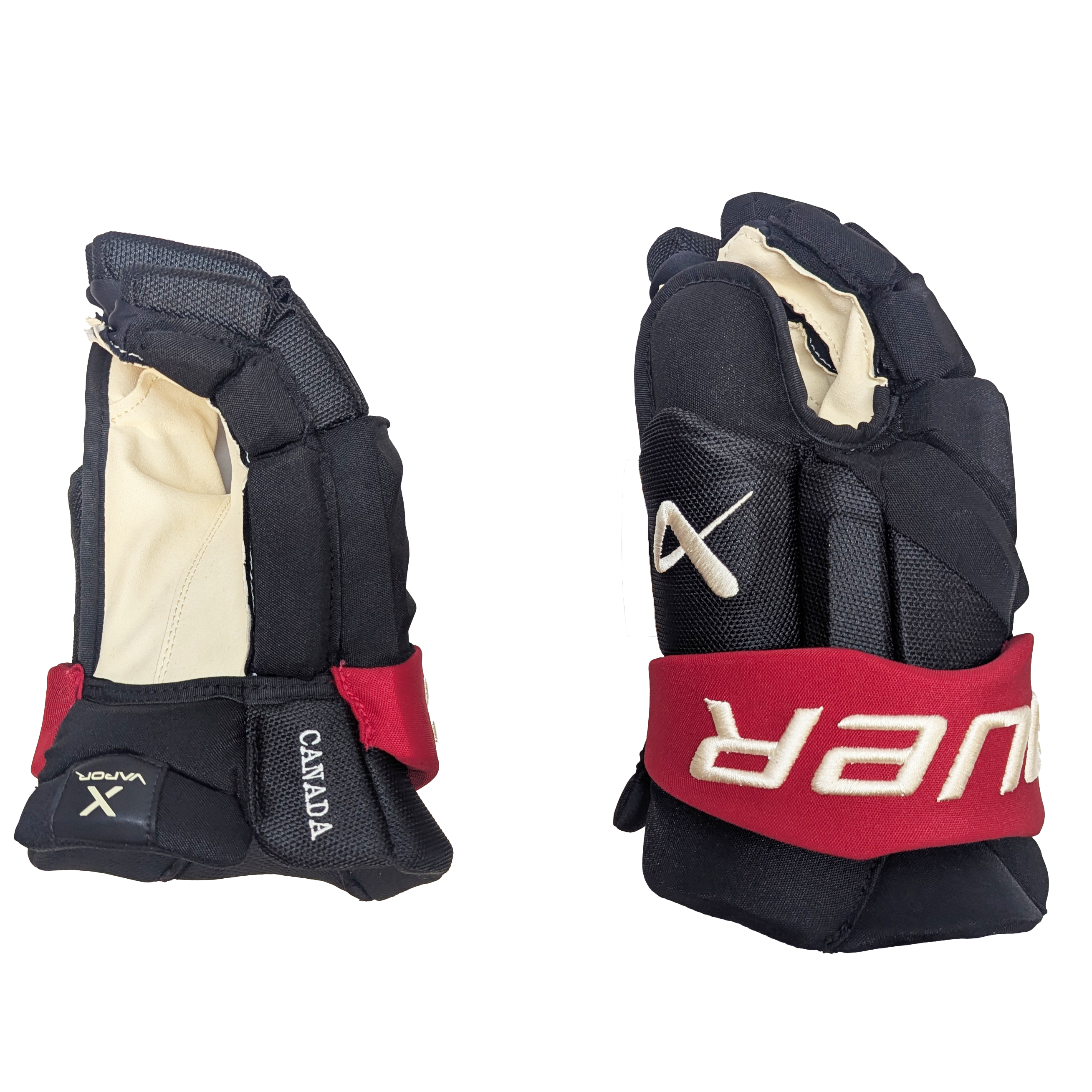 Bauer Vapor Hyperlite - Pro Stock Hockey Glove - Team Canada 4-Nations (Black/Red/Gold)