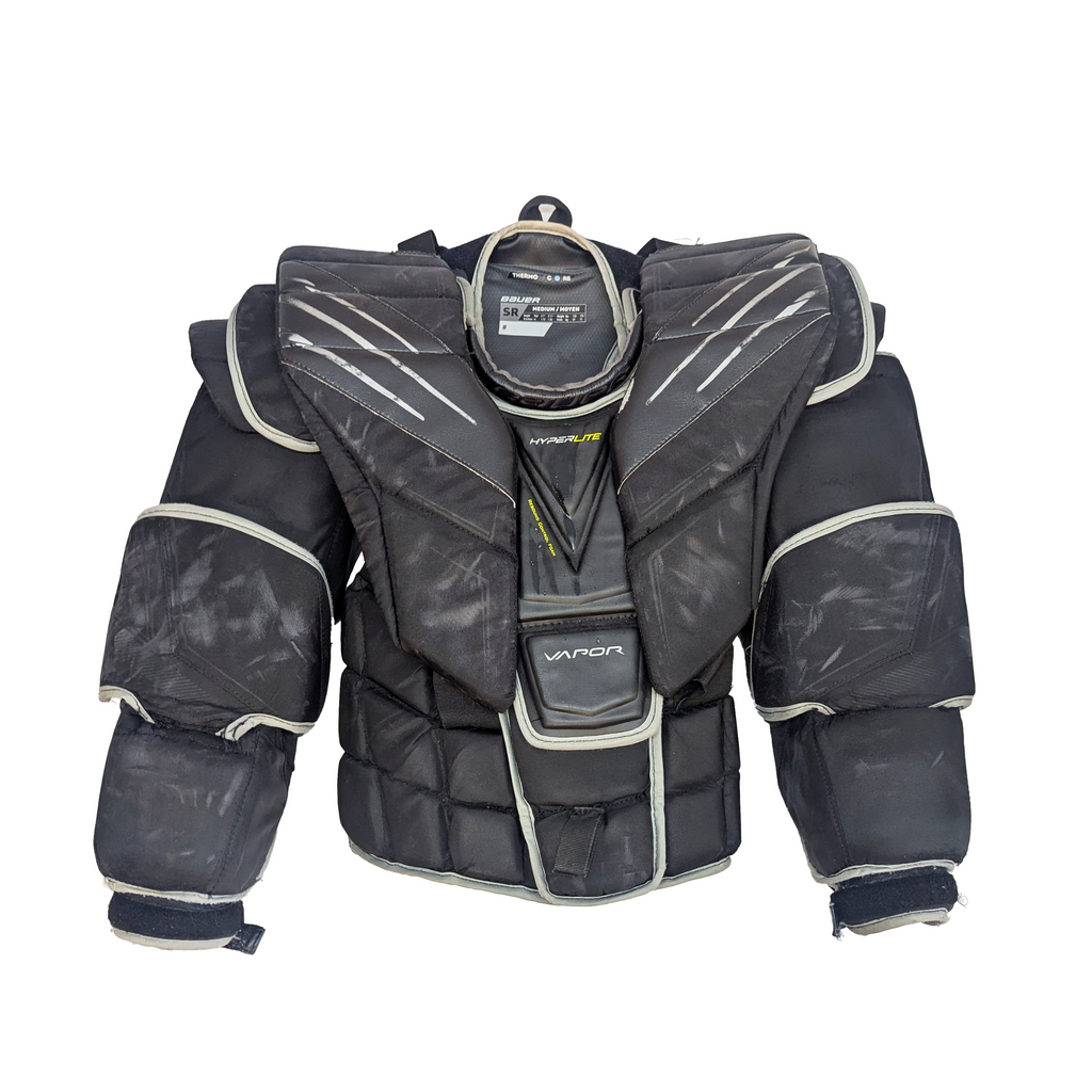 Bauer Vapor Hyperlite - Used WHL Pro Stock Goalie Chest Protector (Black)