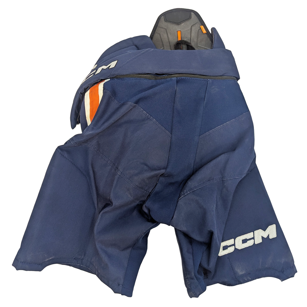CCM HPTK - Used WHL Pro Stock Hockey Pants (Navy/Orange/White)