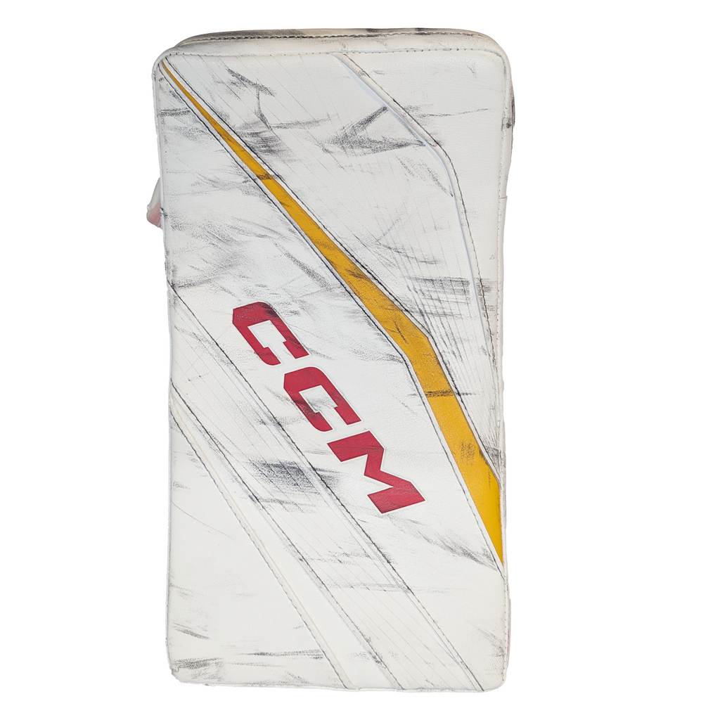 CCM Extreme Flex 6 - Used AHL Pro Stock Senior Goalie Full Set (White/Red/Yellow)