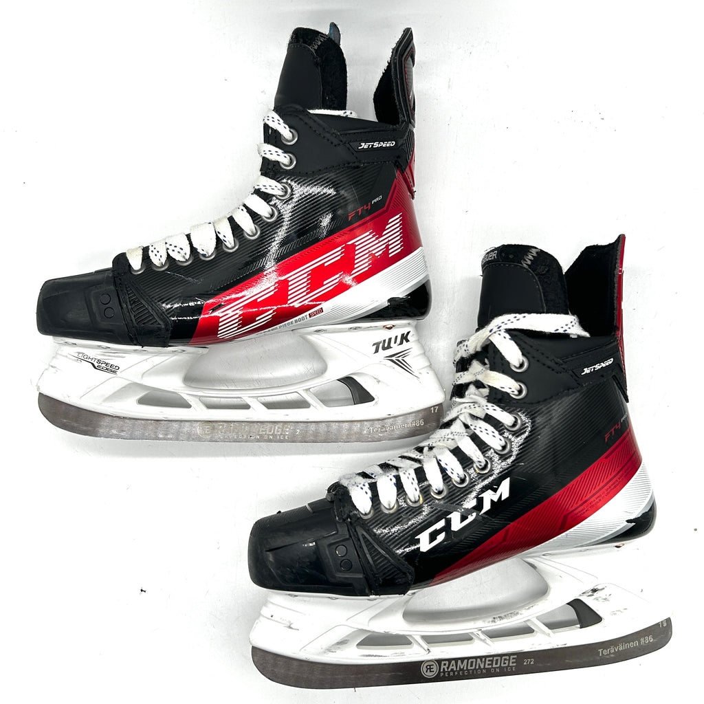 CCM Jetspeed FT4 Pro - Used NHL Pro Stock Skates - Teuvo Teräväinen - Size 7.5