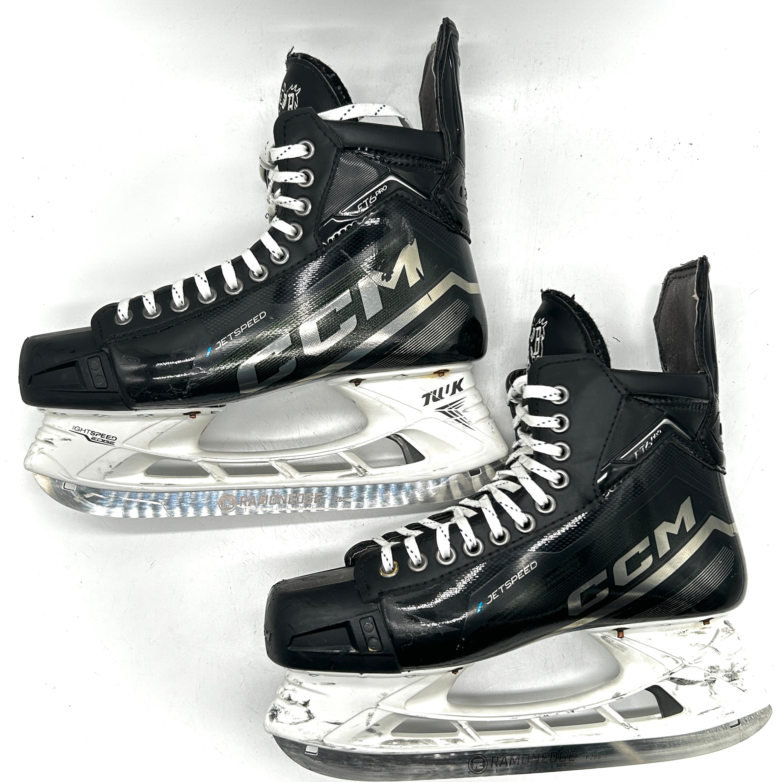 CCM Jetspeed FT6 Pro - Used NHL Pro Stock Skates - Brent Burns - Size 10