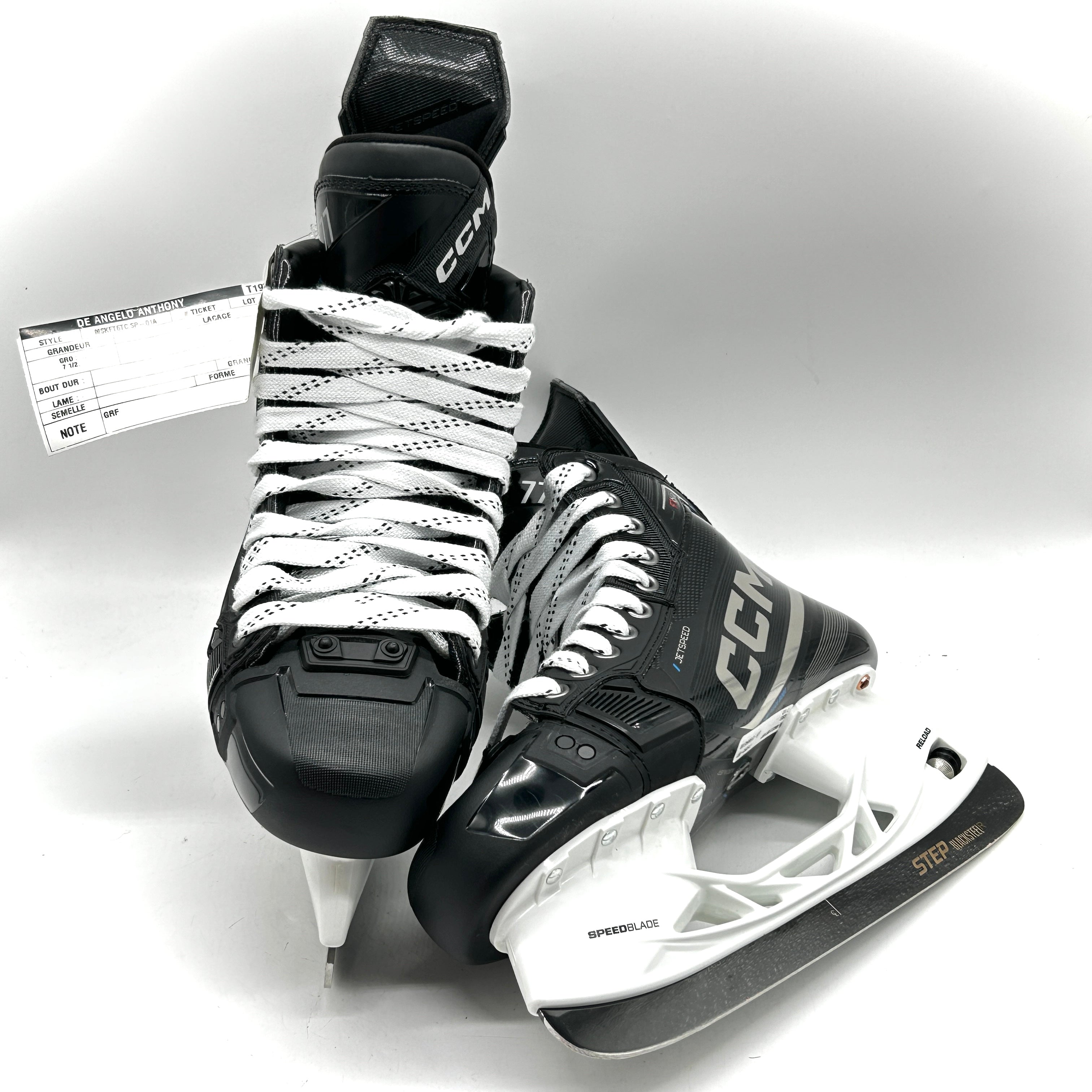 CCM Jetspeed FT6 Pro - NHL Pro Stock Skates - Tony De Angelo - Size 7.5
