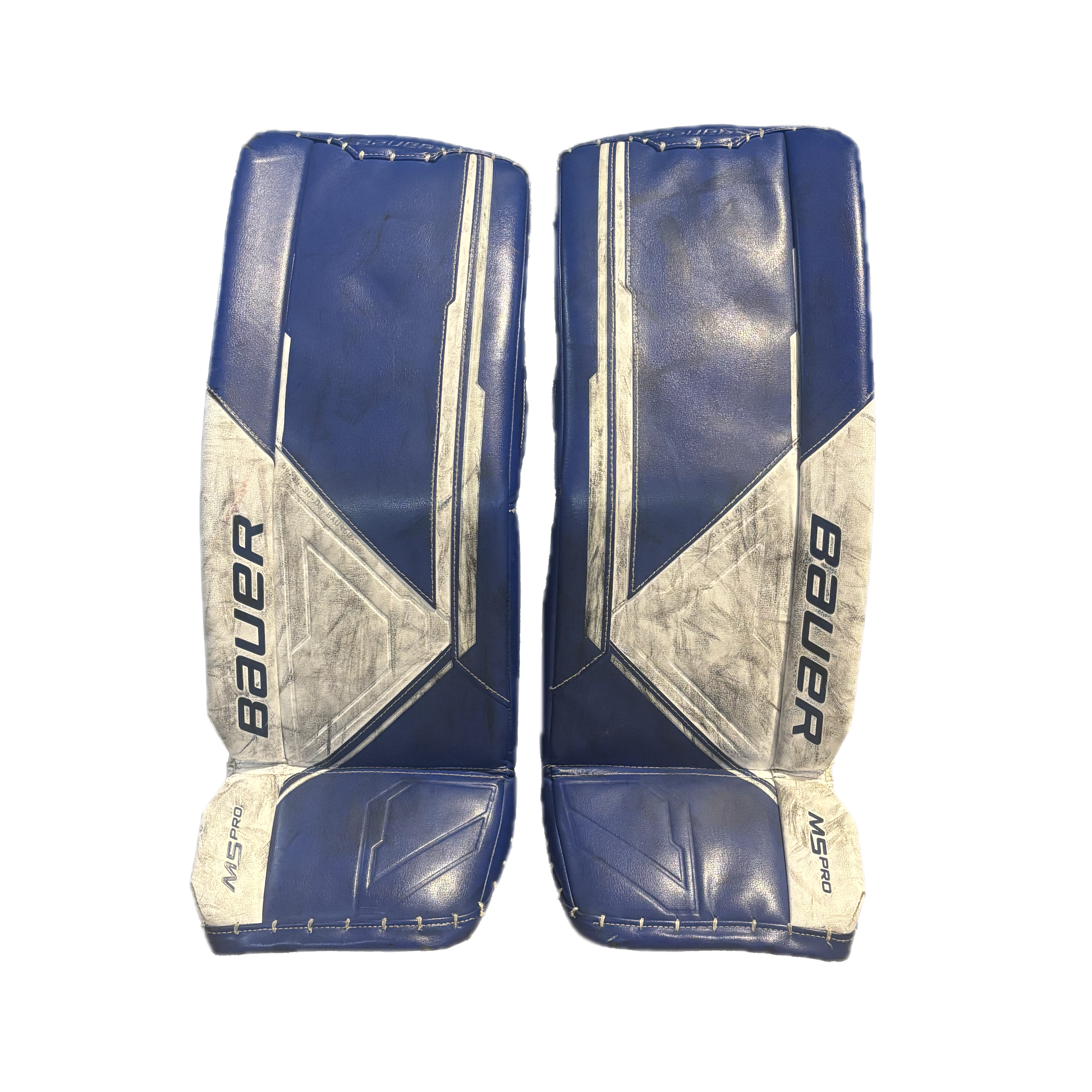 Bauer Supreme M5 Pro - Used Intermediate Goalie Pad Set (Blue/White)