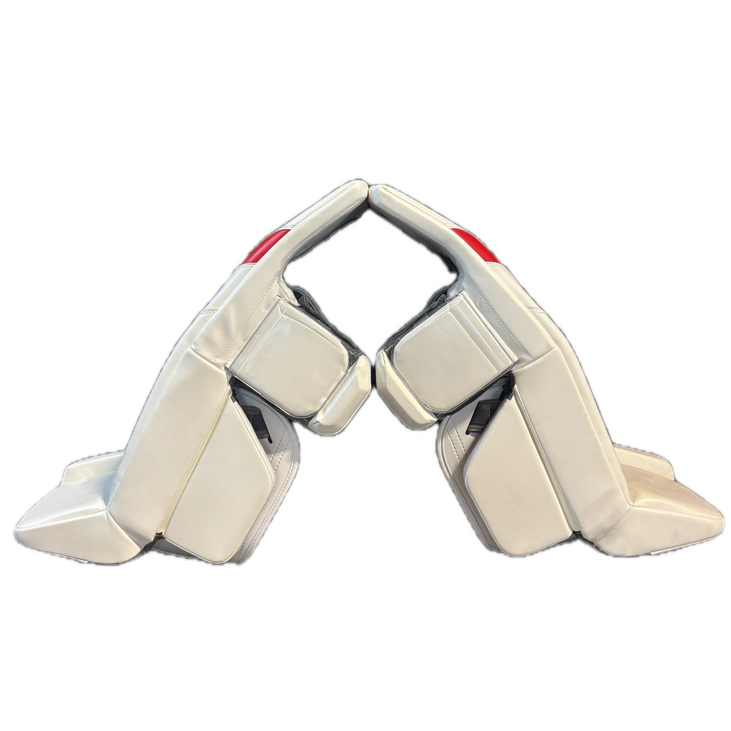 Warrior RG7 Pro - New Goalie Pad Set - Intermediate (White/Red)