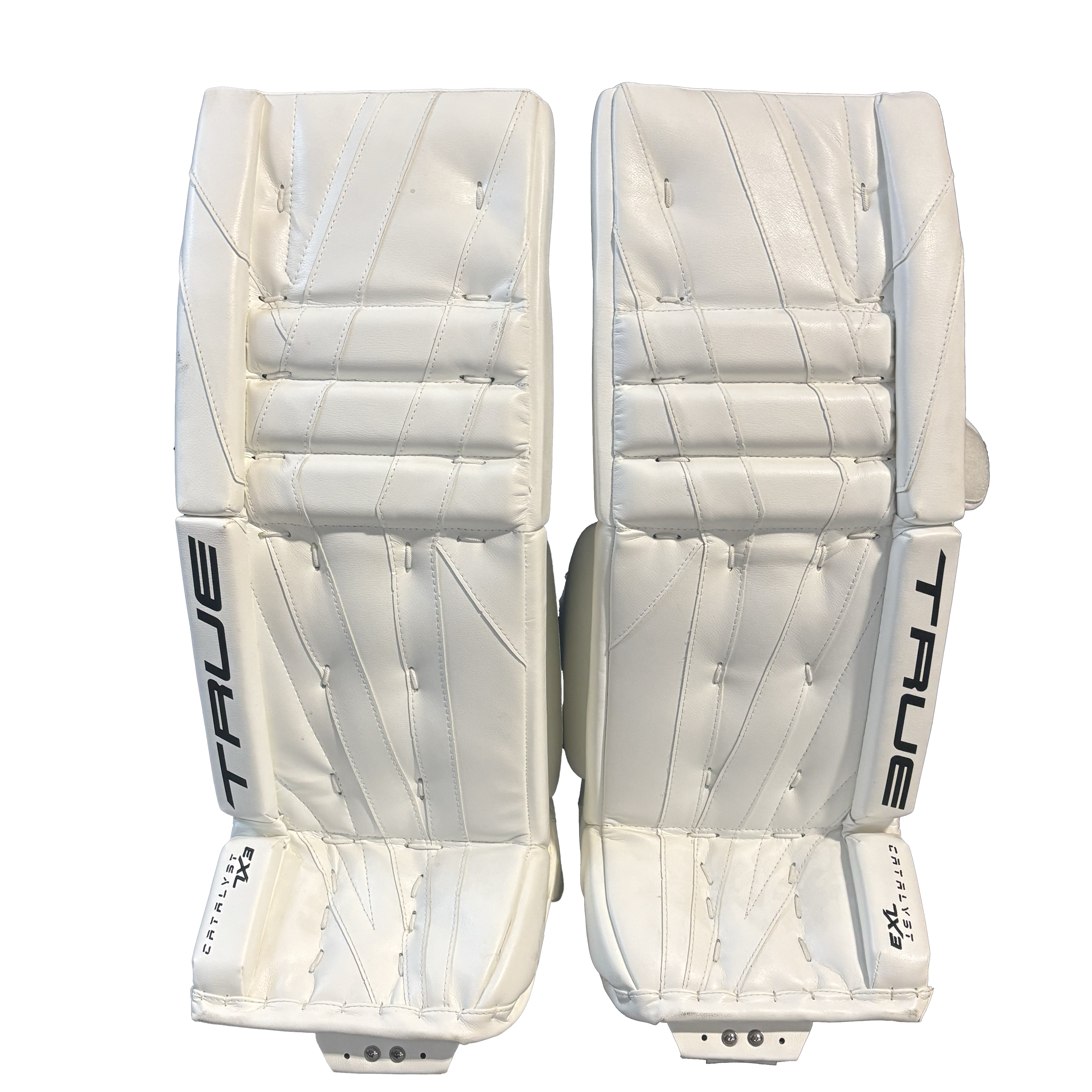 True Catalyst 7X3 - New Goalie Pad Set - Intermediate (White)