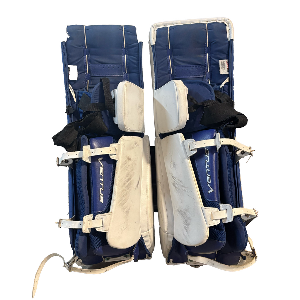 Vaughn Ventus LT88 - Used Goalie Pads (White/Blue)
