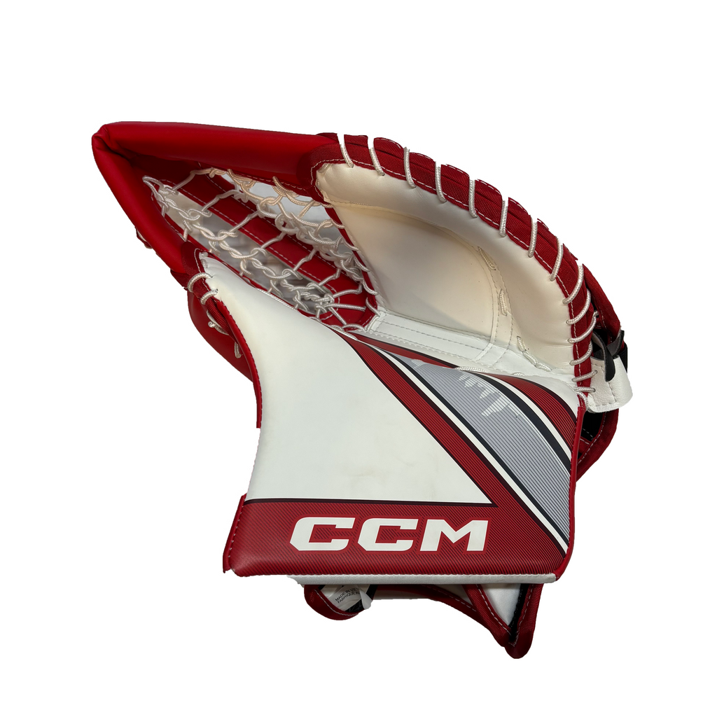CCM Extreme Flex 6 - New Pro Stock Goalie Glove (White/Red)