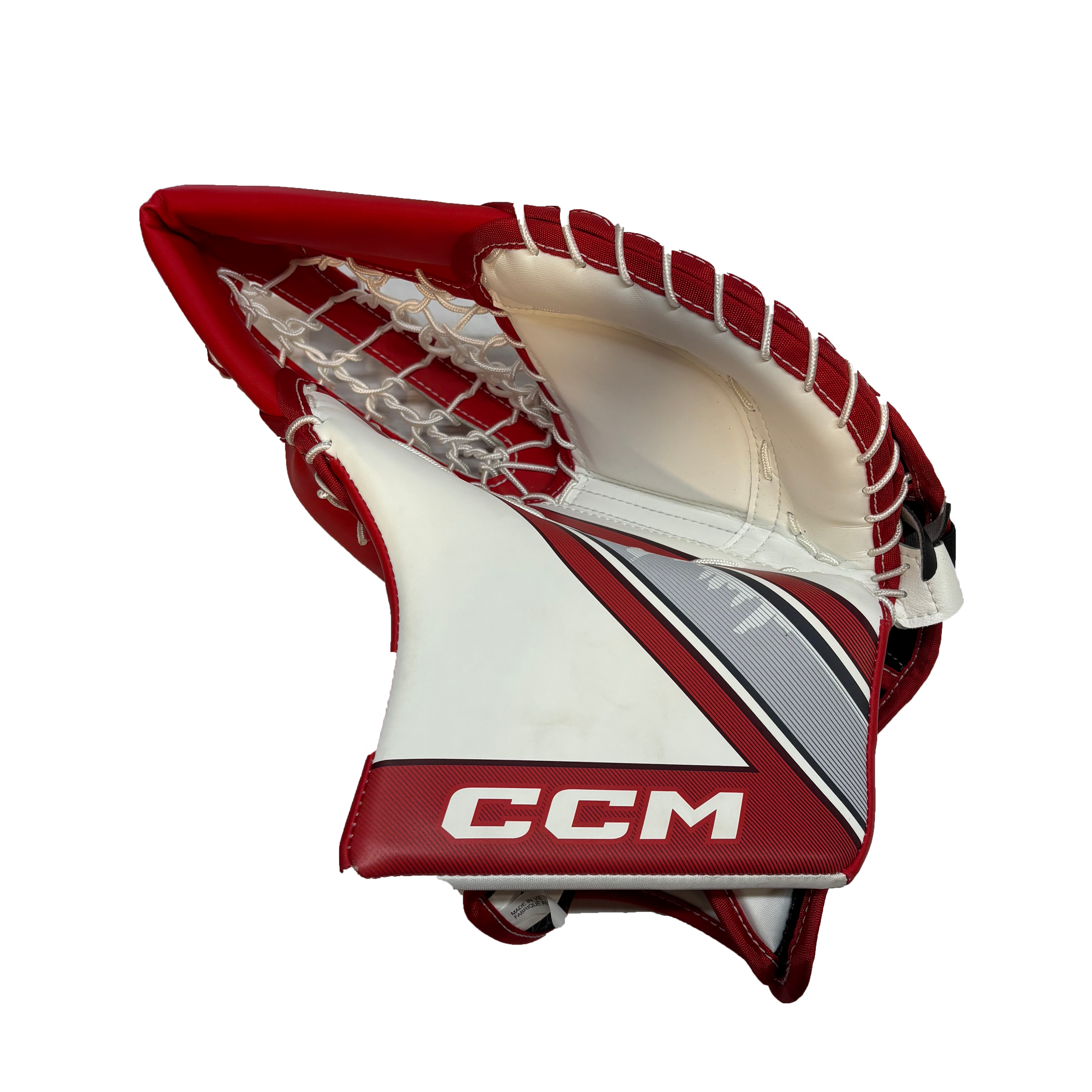 CCM Extreme Flex 6 - New Pro Stock Goalie Glove (White/Red)