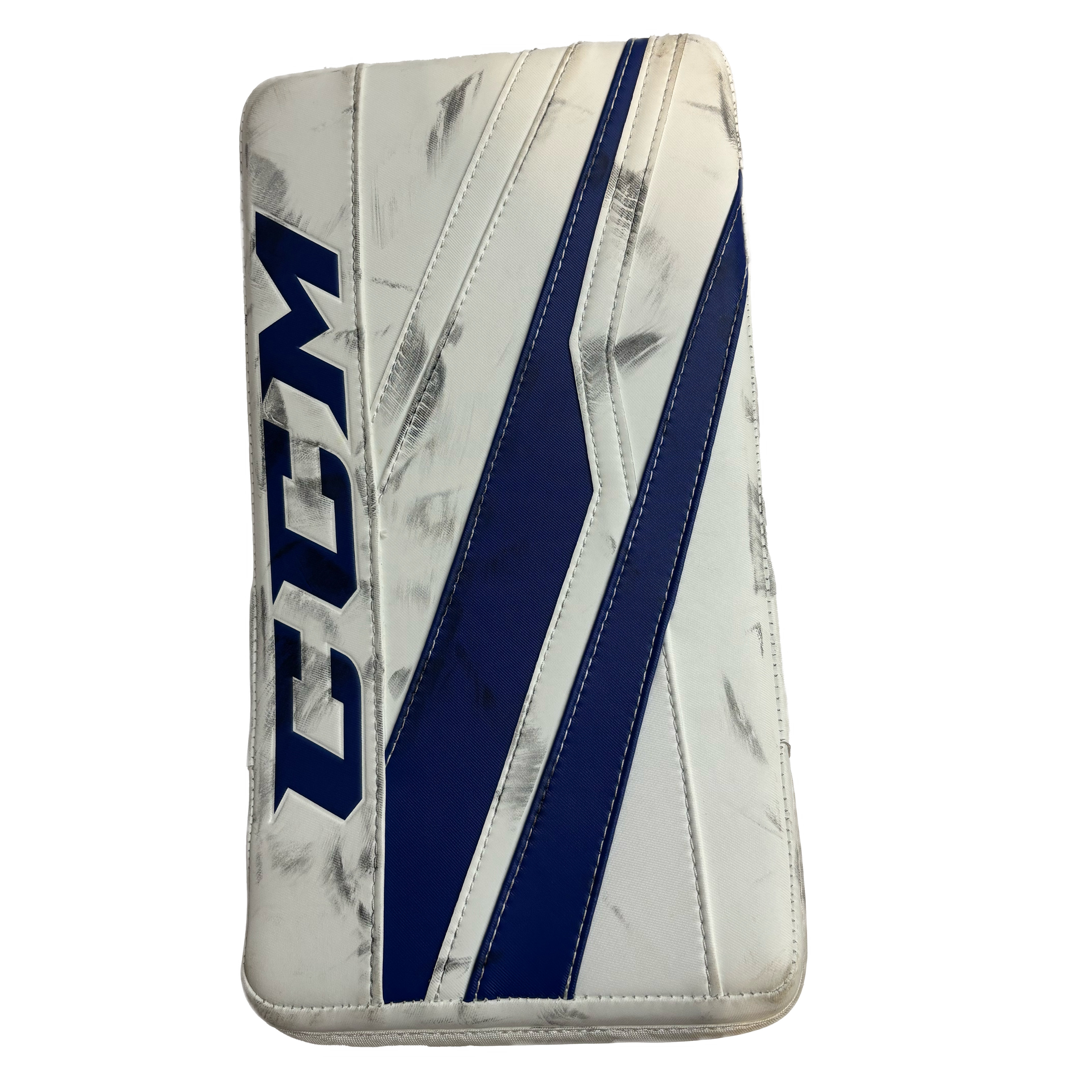 CCM Extreme Flex E3.9 - Used Full Right Senior Goalie Blocker (White/Blue)