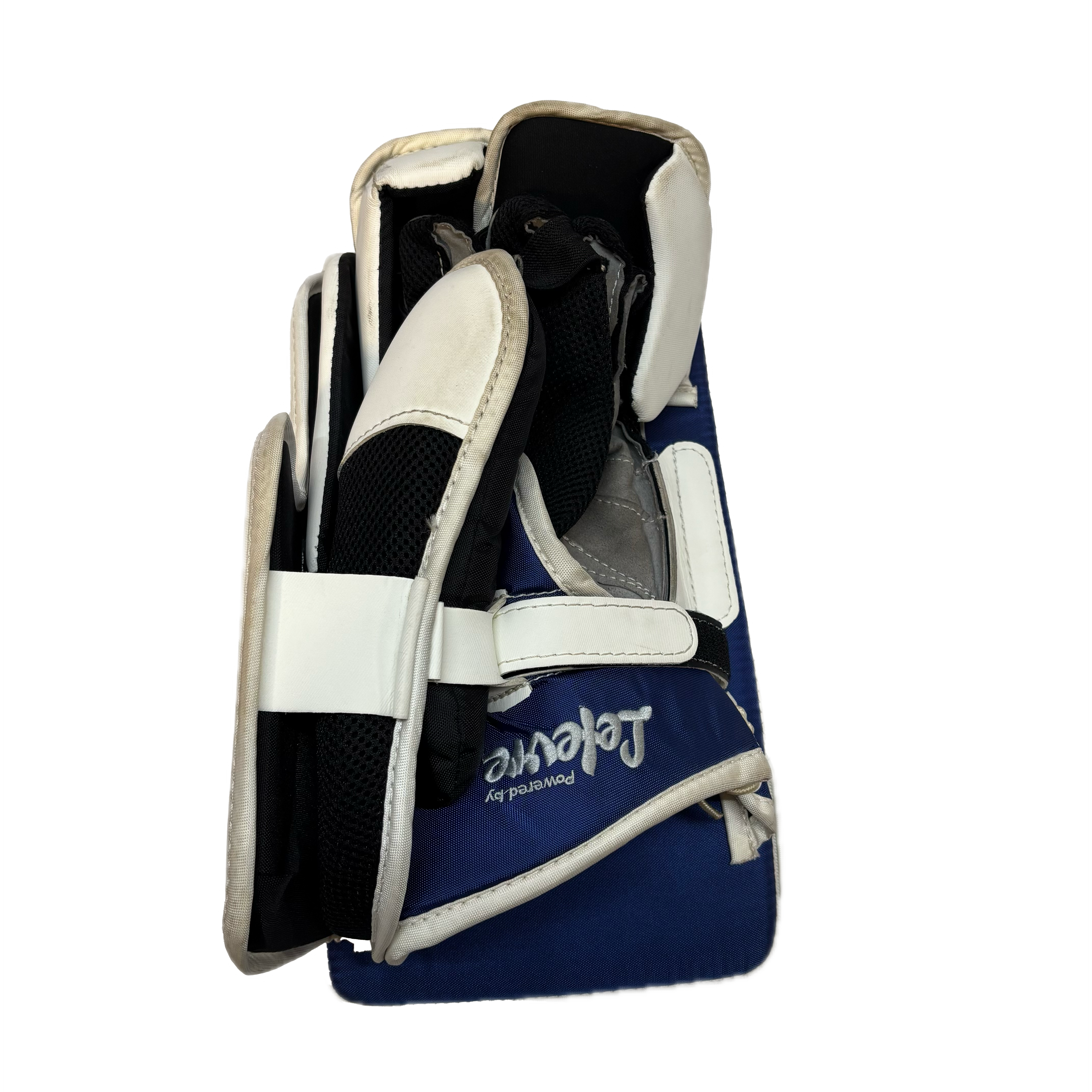 CCM Extreme Flex E3.9 - Used Full Right Senior Goalie Blocker (White/Blue)