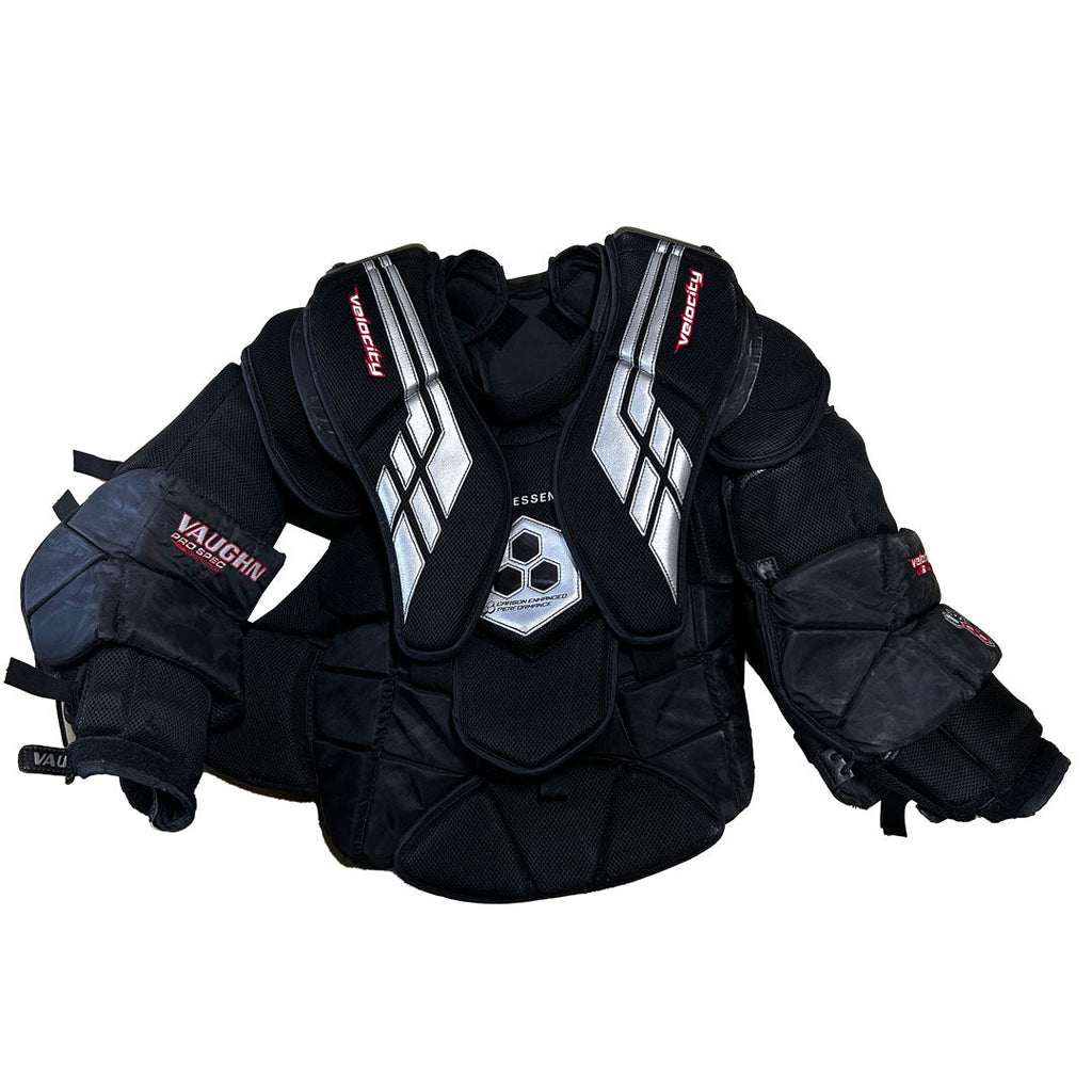 Vaughn Velocity VE8 Pro Carbon - Used Pro Stock Goalie Chest Protector (Black)