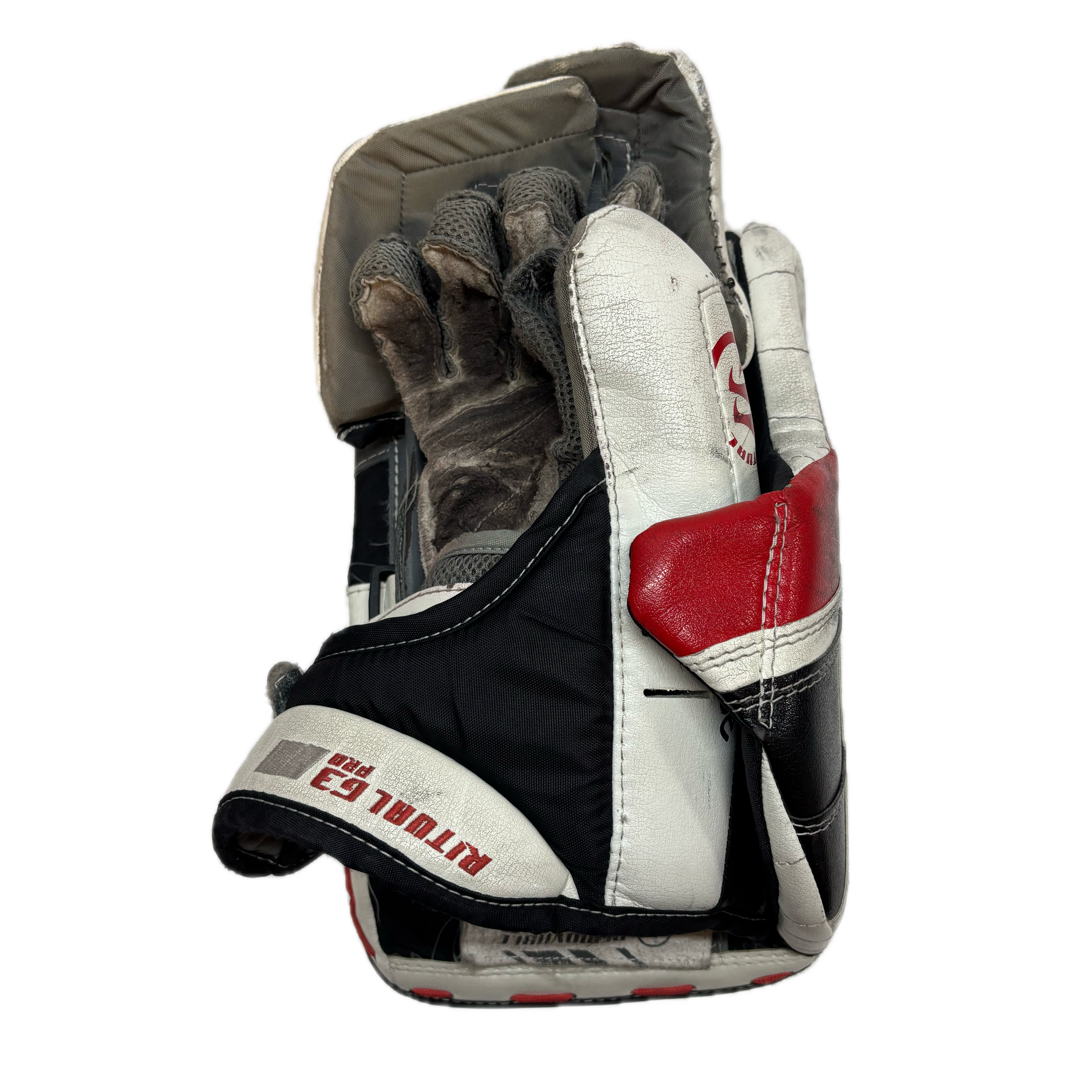 Warrior Ritual G3 Pro - Used Senior Goalie Blocker (White/Black/Red)