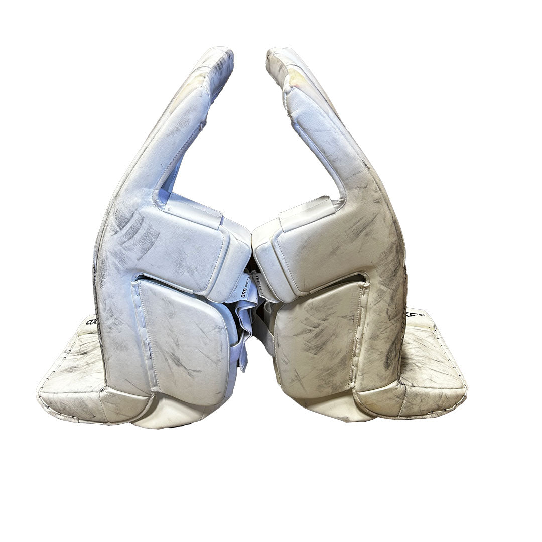 CCM Axis XF Pro - Used Pro Stock Goalie Pads (White/Navy)