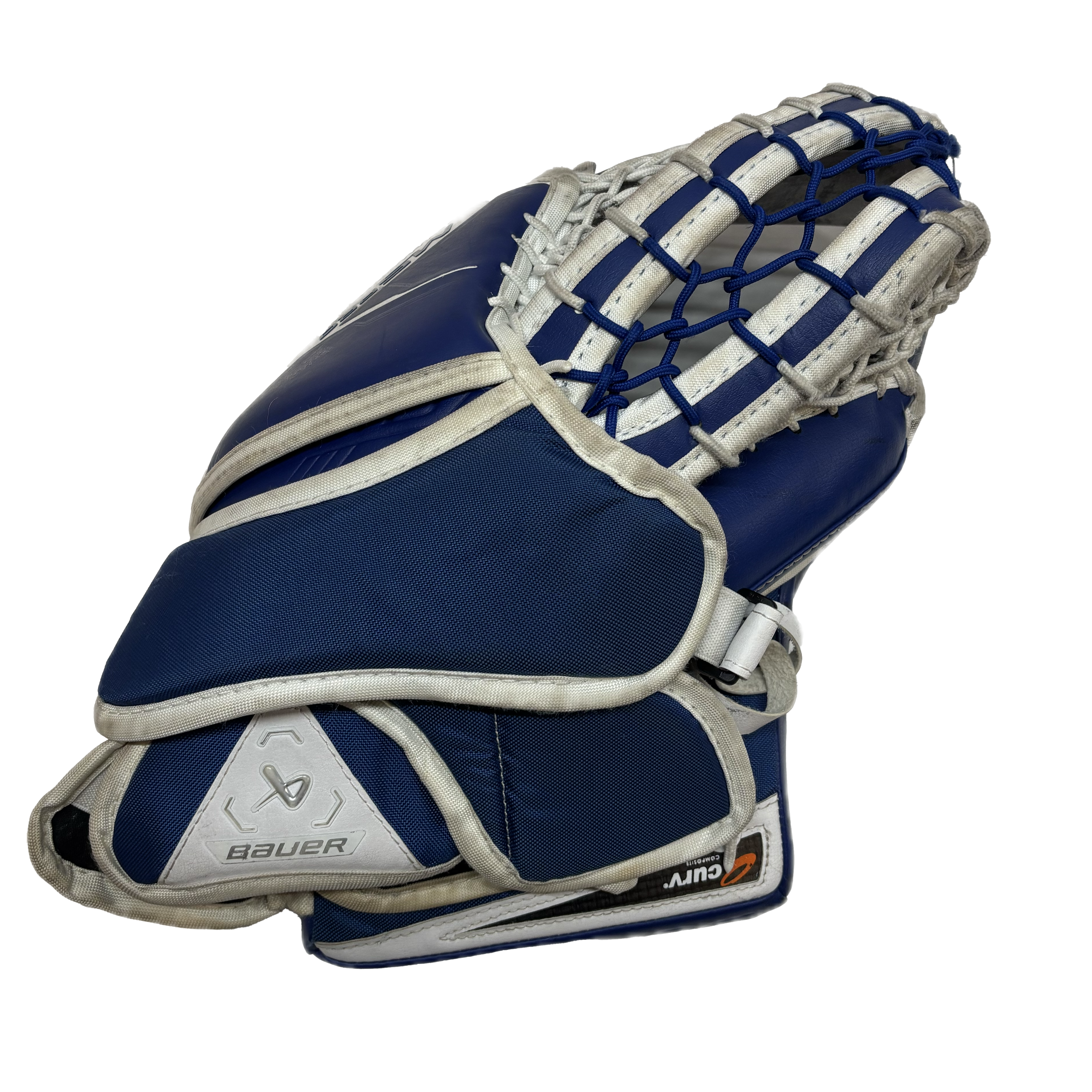 Bauer Supreme M5 Pro - Used Intermediate Goalie Glove (Blue/White)