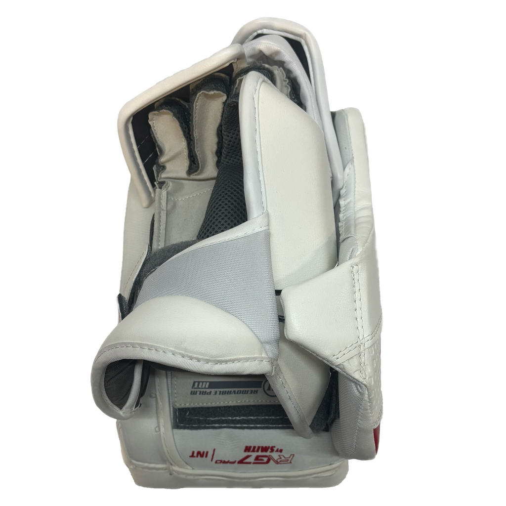Warrior RG7 Pro - New Goalie Blocker - Intermediate (White/Red)