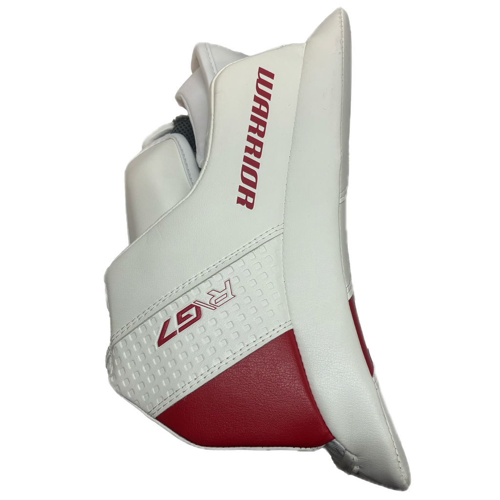 Warrior RG7 Pro - New Goalie Blocker - Intermediate (White/Red)