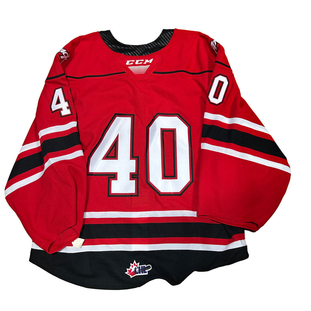 OHL - Owen Sound Attack Game Issue Jersey (Red/Black/White)