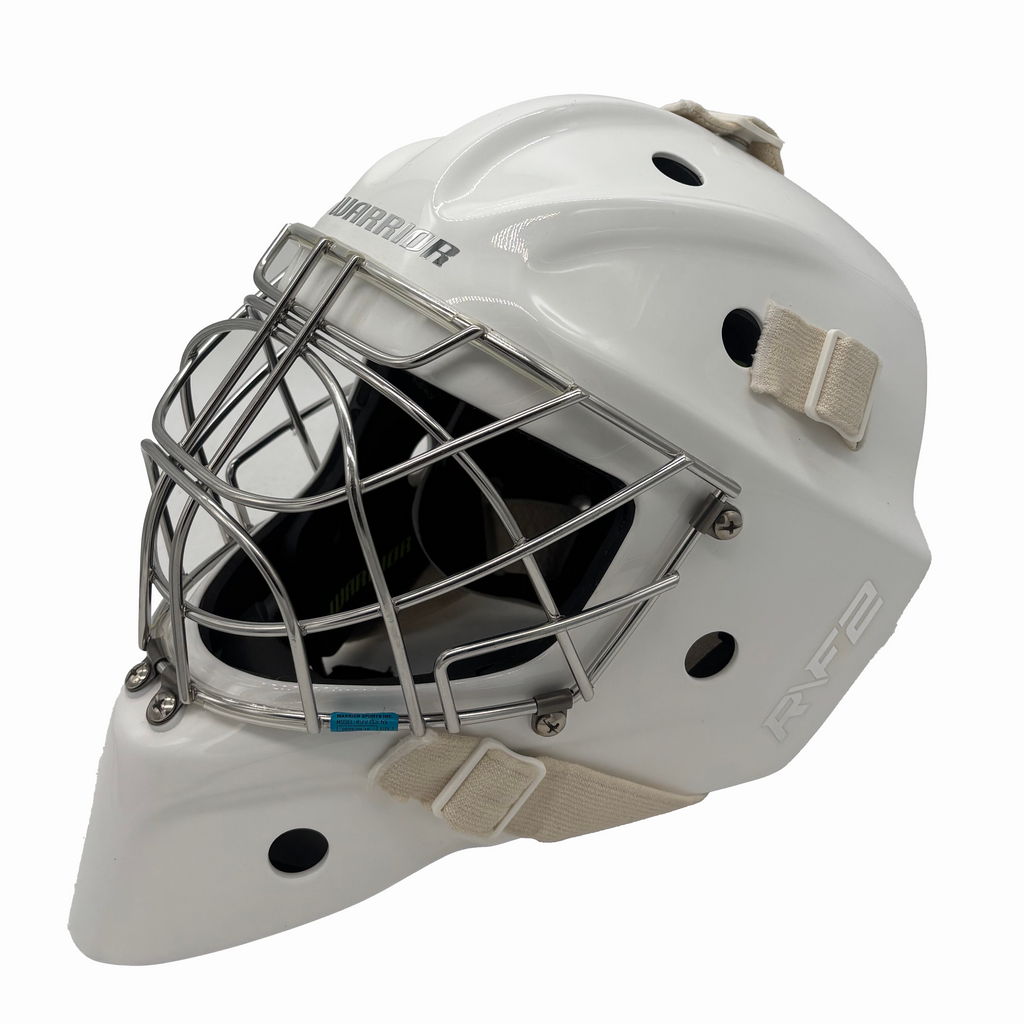 Warrior RF2 E3 - New Pro Stock Goalie Helmet (White)