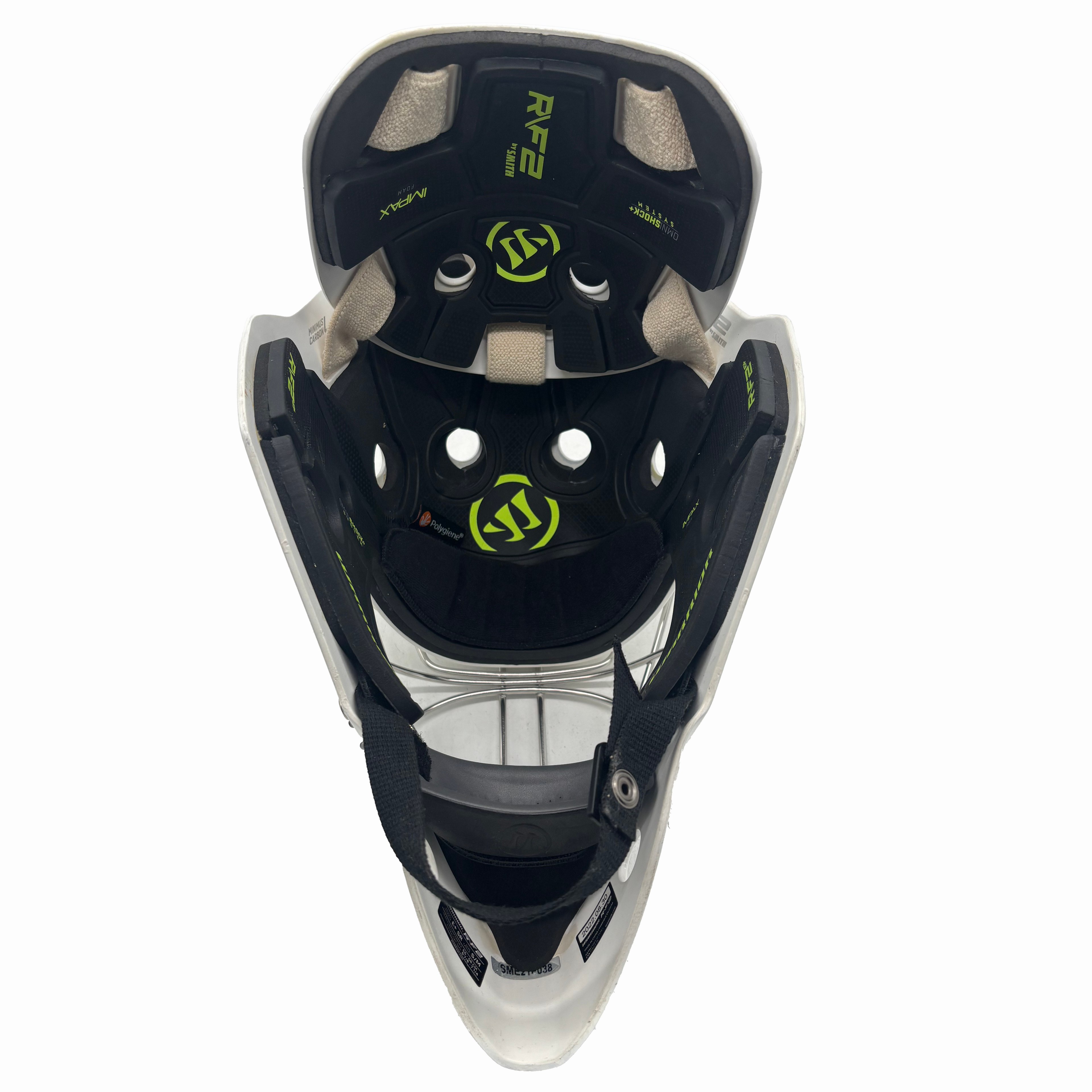 Warrior RF2 E3 - New Pro Stock Goalie Helmet (White)