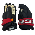 CCM HG95T - Pro Stock Hockey Glove (Black/Red)