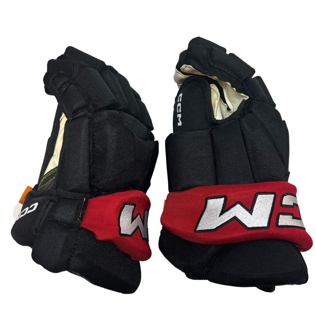 CCM HG95T - Pro Stock Hockey Glove (Black/Red)