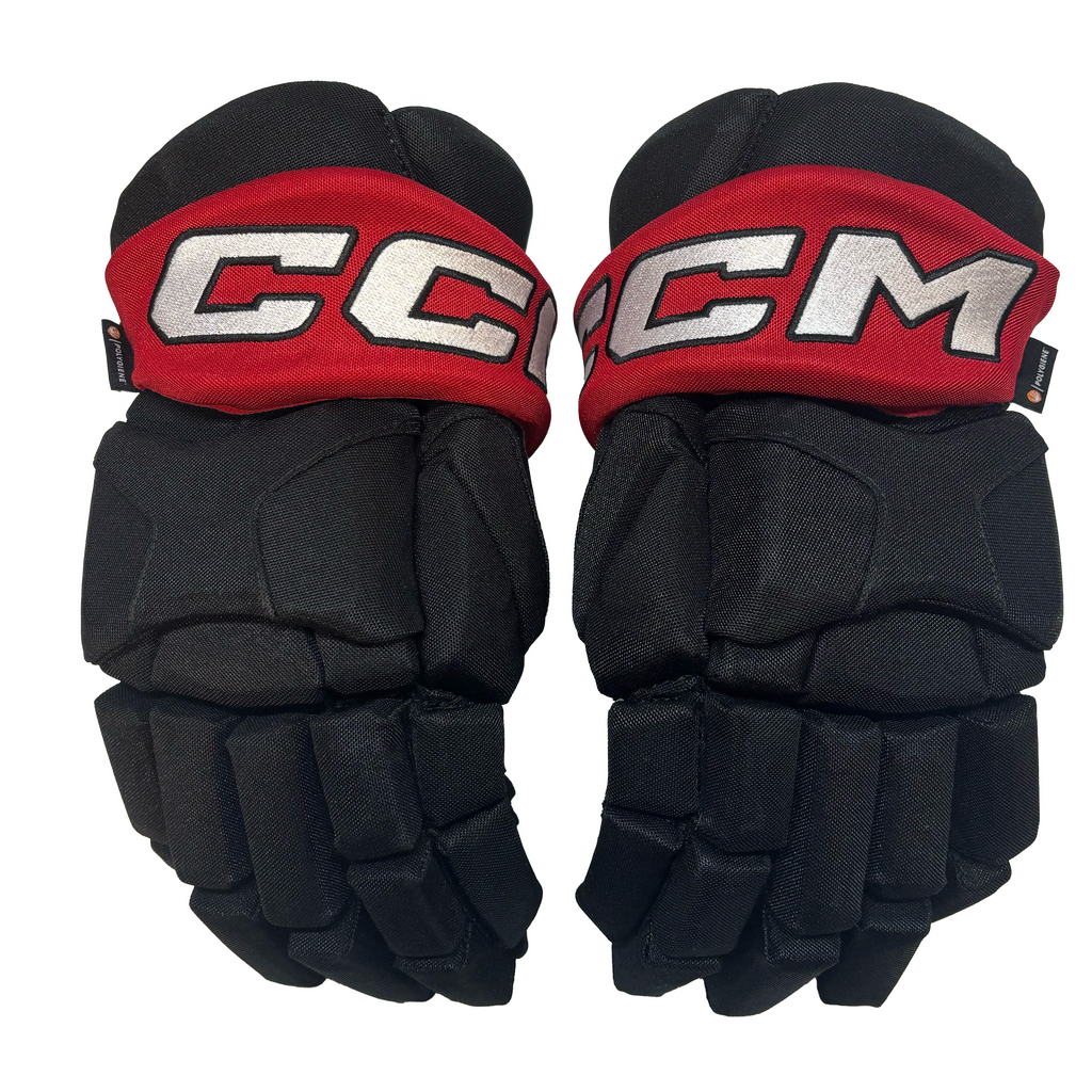 CCM HG95T - Pro Stock Hockey Glove (Black/Red)