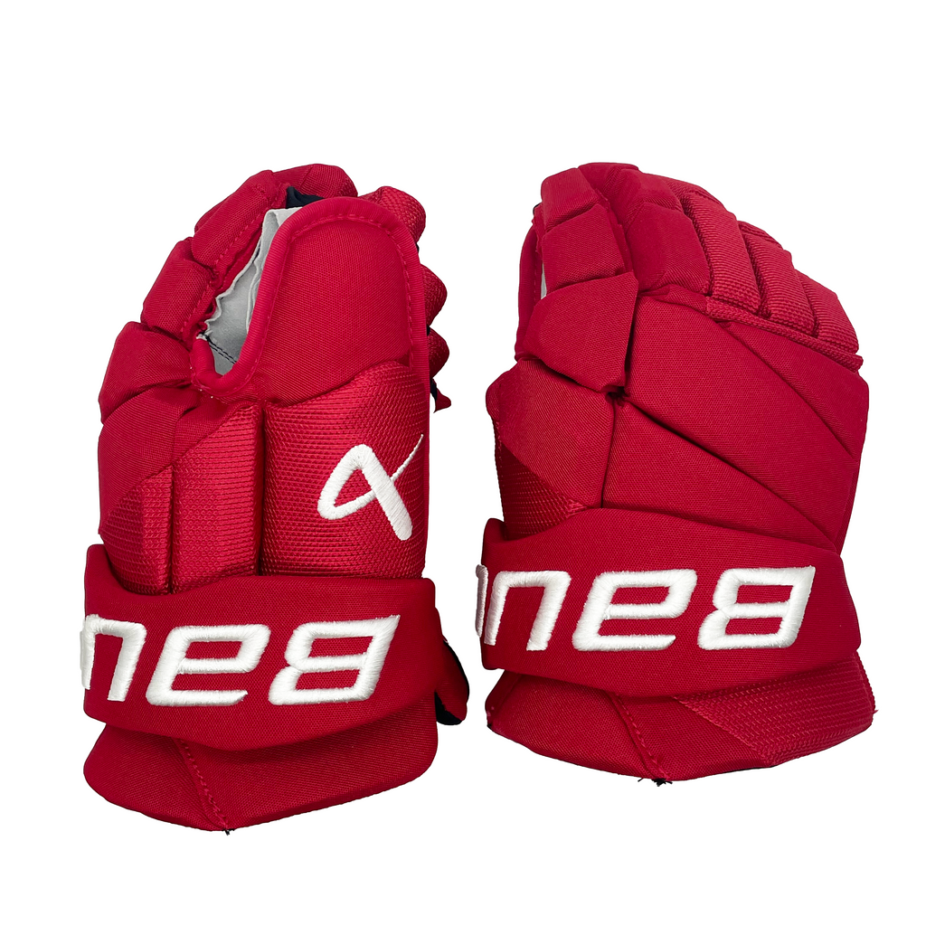 Bauer Vapor Hyperlite - NCAA Pro Stock Glove (Red) - Intermediate