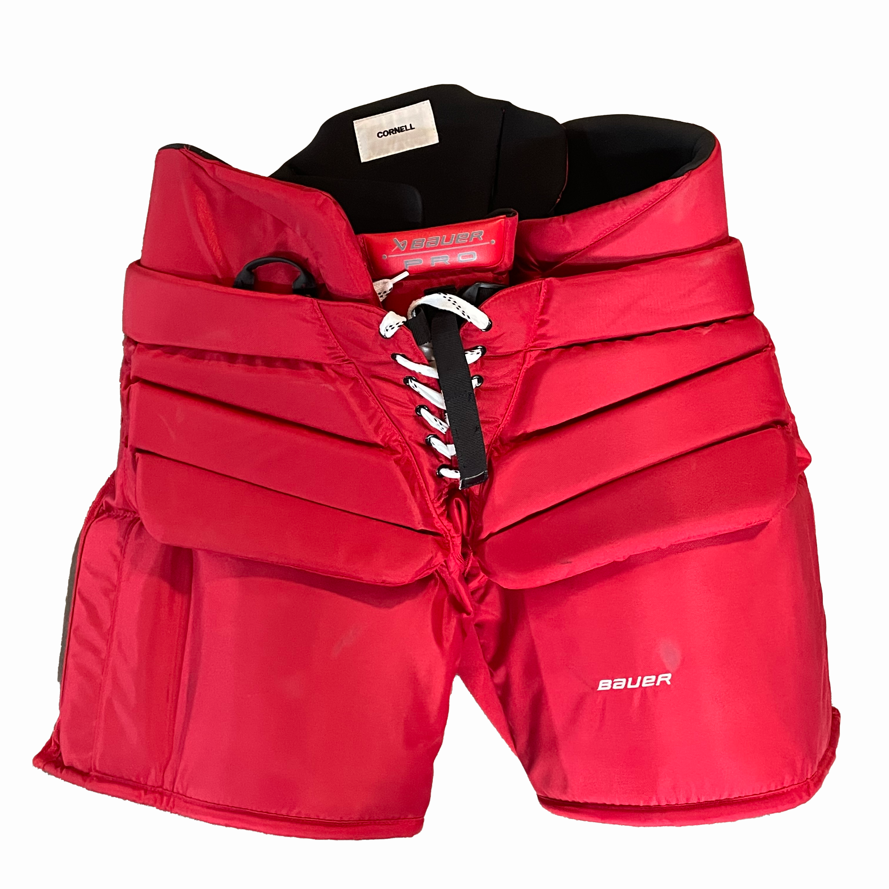 Bauer Pro - Used NCAA Pro Stock Hockey Goalie Pants (Red)