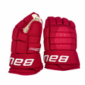 Bauer Pro Series - NCAA Pro Stock Hockey Gloves (Red)