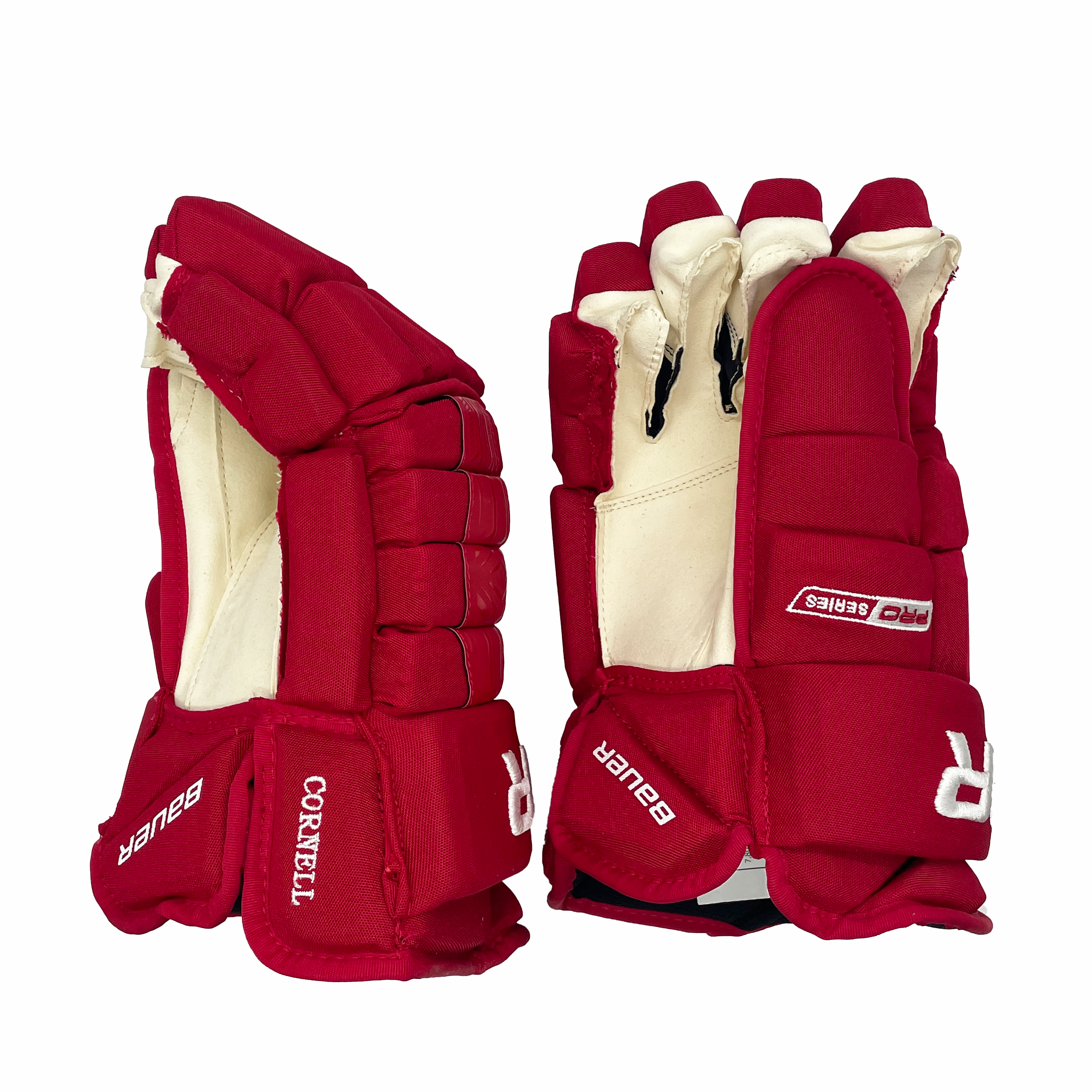 Bauer Pro Series - NCAA Pro Stock Hockey Gloves (Red)
