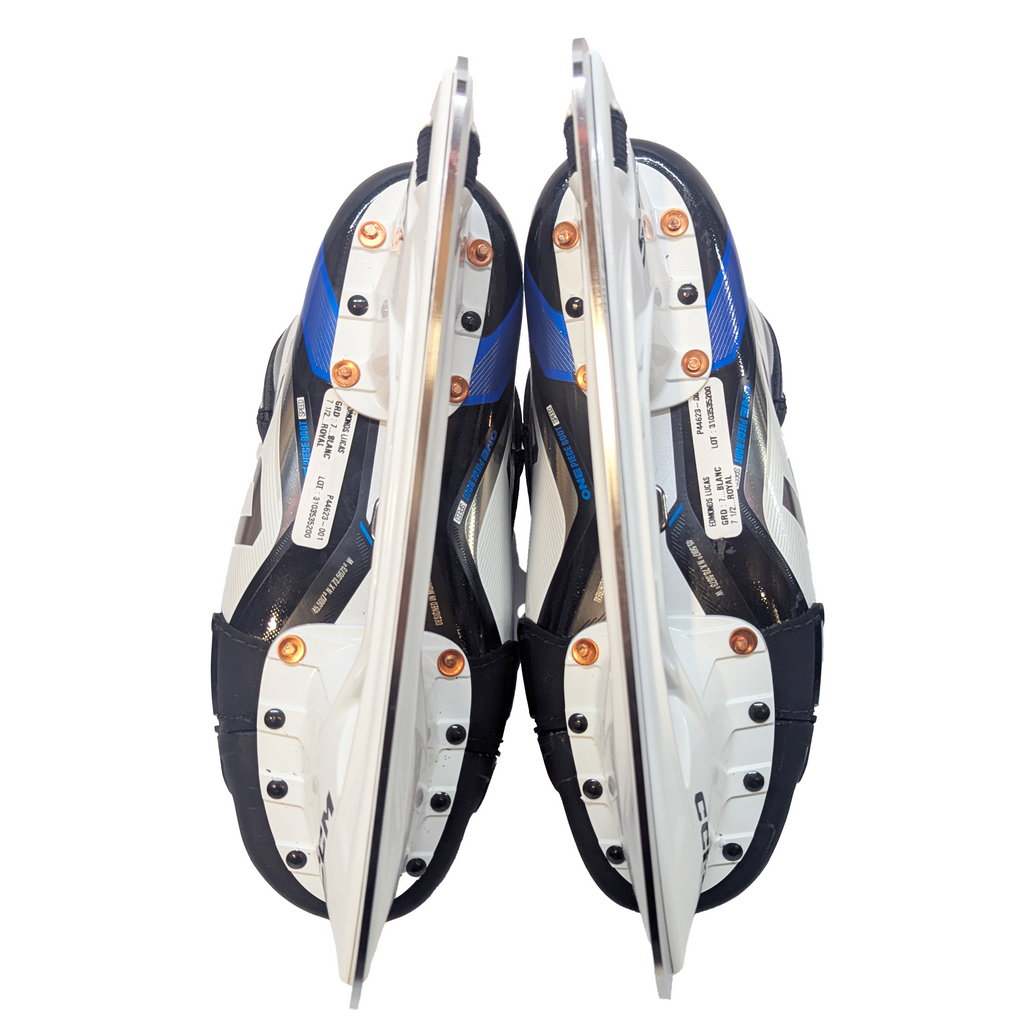 CCM Jetspeed FT6 Pro - Pro Stock Hockey Skates - Size 7R (Blue/White)