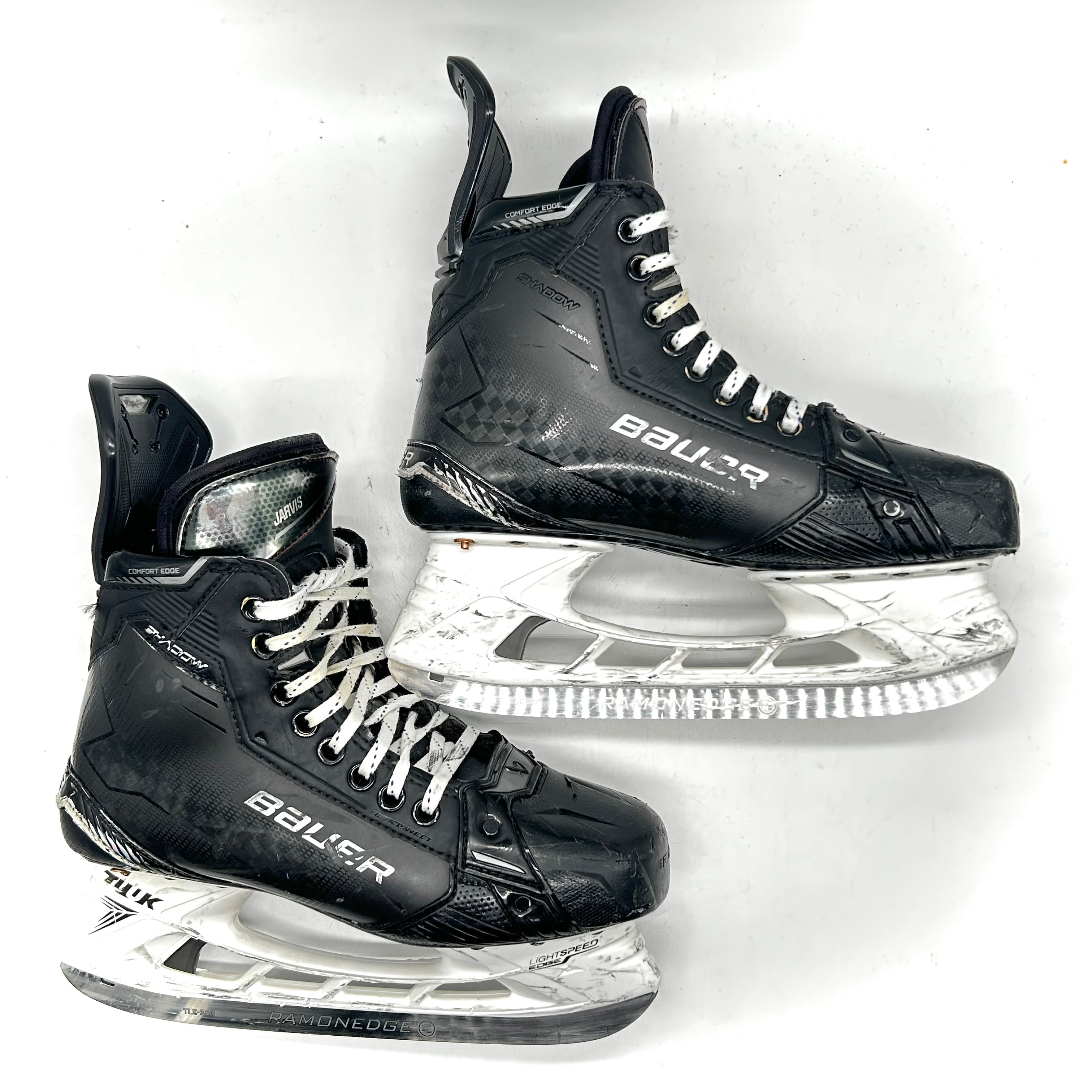 Bauer Supreme Shadow - Used NHL Pro Stock Skates - Seth Jarvis - Size L: 7.25D/R: 7.5D