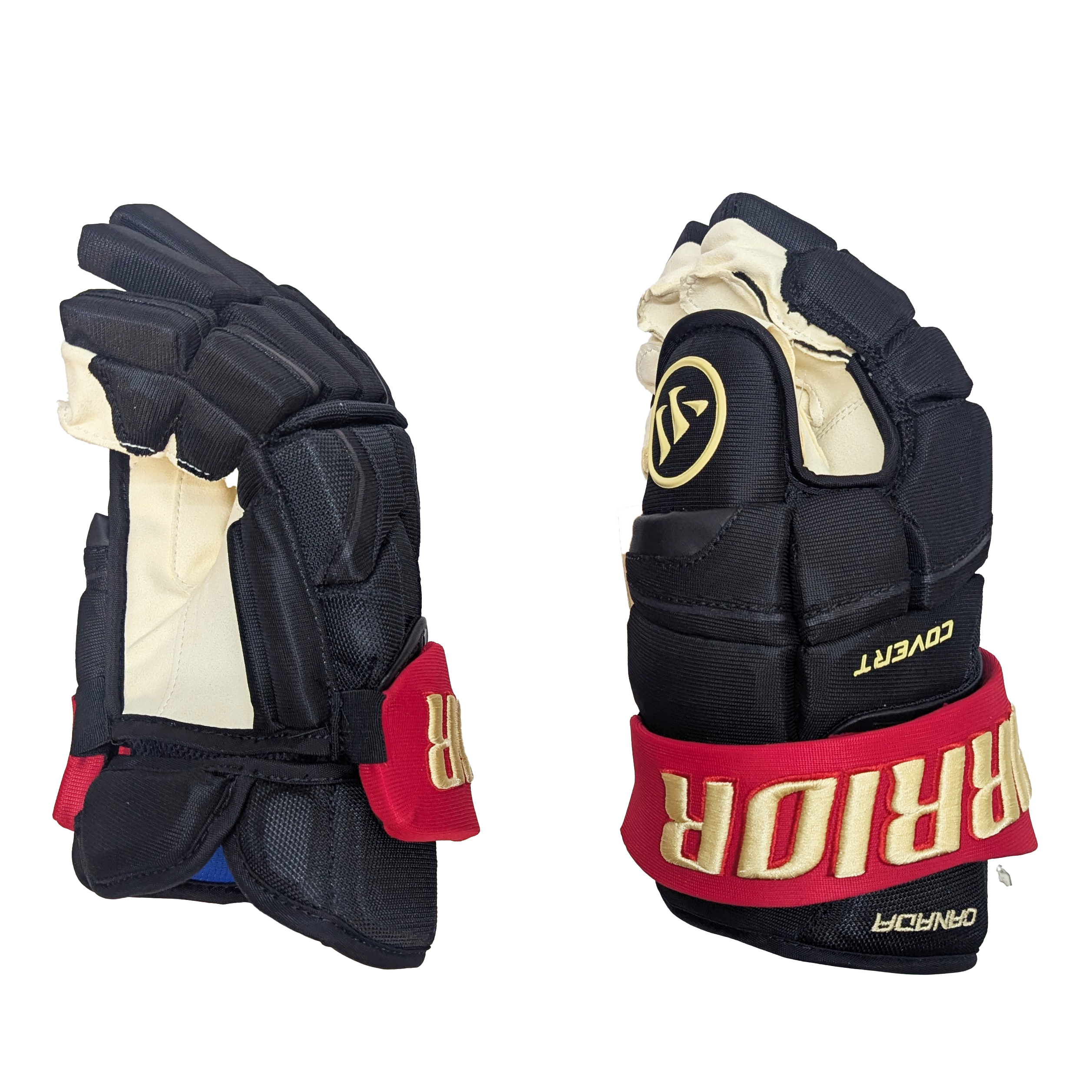 Warrior Covert QRE Pro - Pro Stock Hockey Glove - Team Canada 4-Nations (Black/Red/Gold)