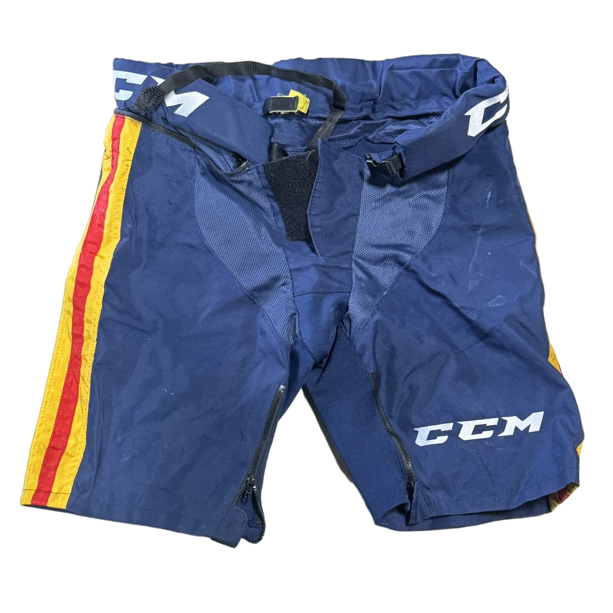 CCM PPPTKCV2 - Used Pro Stock Pant Shell (Navy/Yellow/Red)