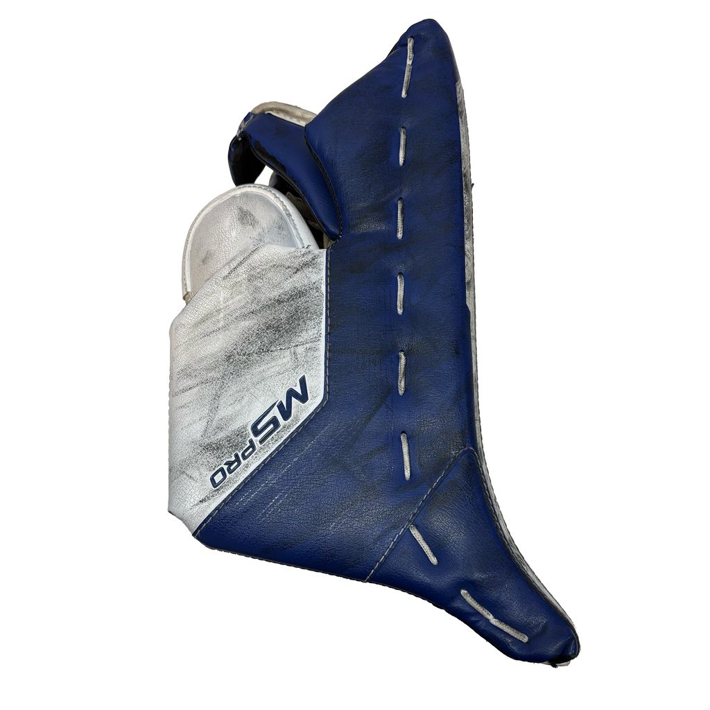 Bauer Supreme M5 Pro - Used Intermediate Goalie Blocker (Blue/White)