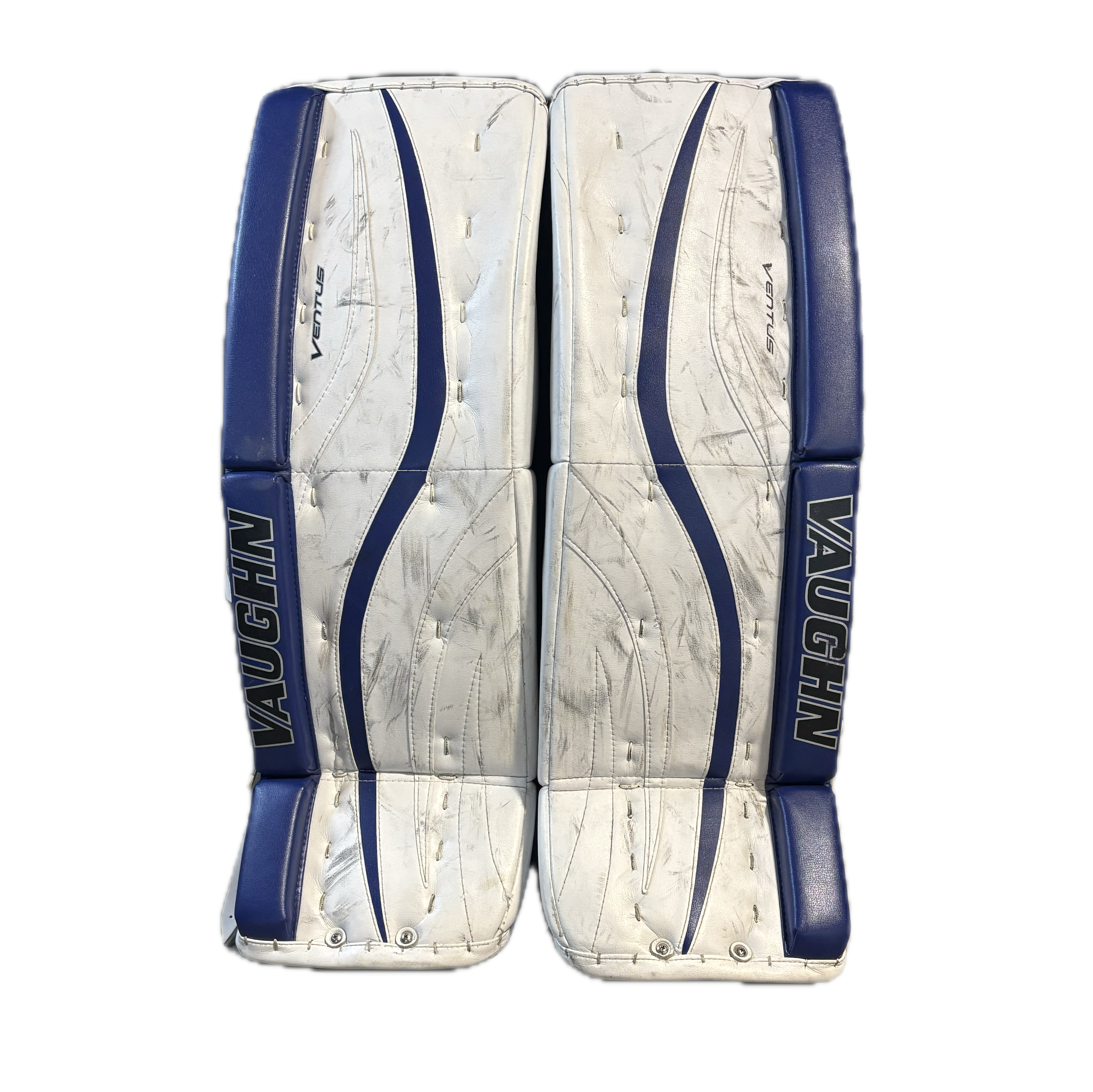 Vaughn Ventus LT88 - Used Goalie Pads (White/Blue)