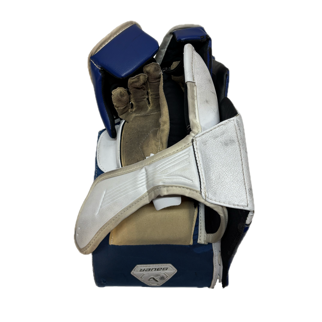 Bauer Supreme M5 Pro - Used Intermediate Goalie Blocker (Blue/White)