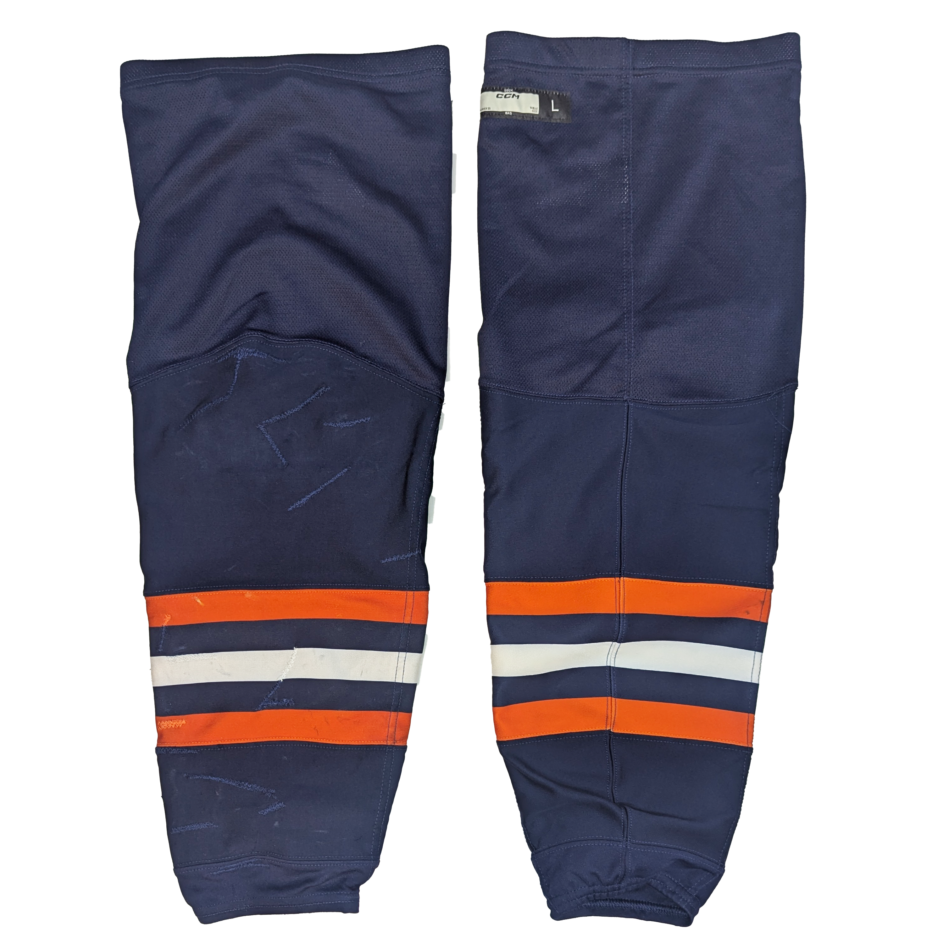 CCM - WHL Used Hockey Socks (Navy/Orange/White)