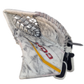 CCM Extreme Flex 6 - Used AHL Pro Stock Goalie Glove (White/Yellow/Red)