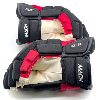 Bauer Supreme Mach - NHL Pro Stock Glove - Brady Skjei (Black/Red)
