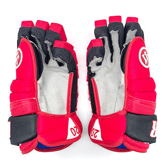 Warrior Covert QR1 Pro - NHL Pro Stock Glove - Sebastian Aho (Red/Black)