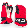CCM HGJS - Used NHL Pro Stock Glove - Carolina Hurricanes (Red/Black)