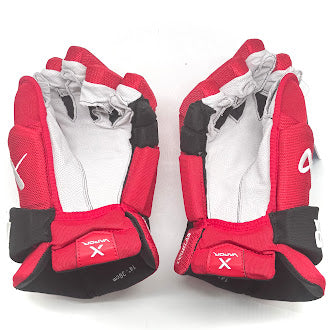 Bauer Vapor Hyperlite - NHL Pro Stock Glove - Dylan Coghlan (Red/Black)