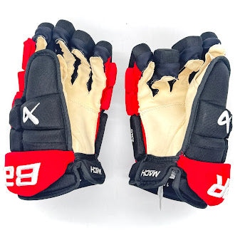 Bauer Supreme Mach - Used NHL Pro Stock Glove - Sebastian Aho (Black/Red)