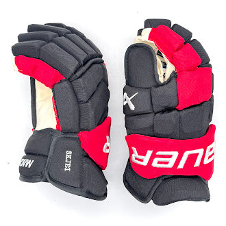 Bauer Supreme Mach - NHL Pro Stock Glove - Brady Skjei (Black/Red)